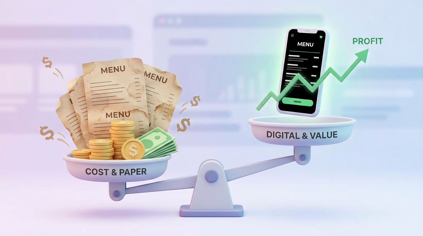 Digital Menu vs Paper Menu: A Cost Comparison